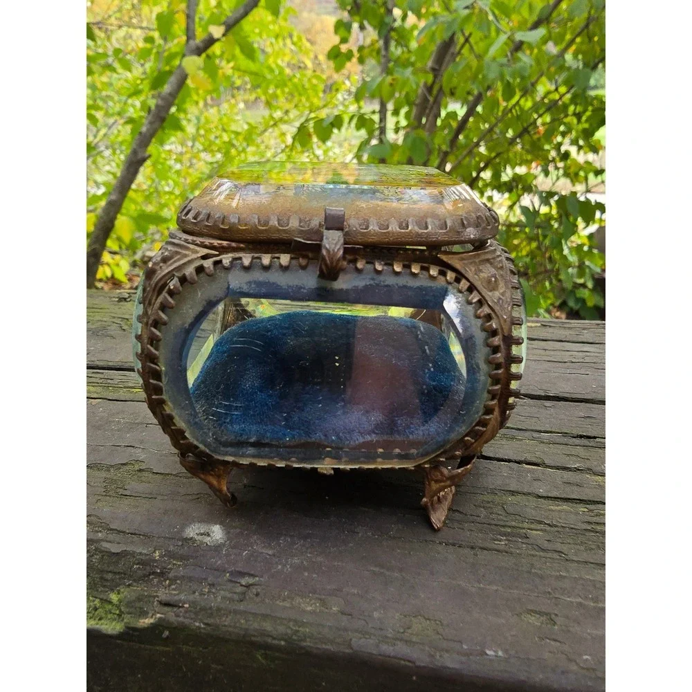 Rare Antique French/European Glass & Ormolu 3